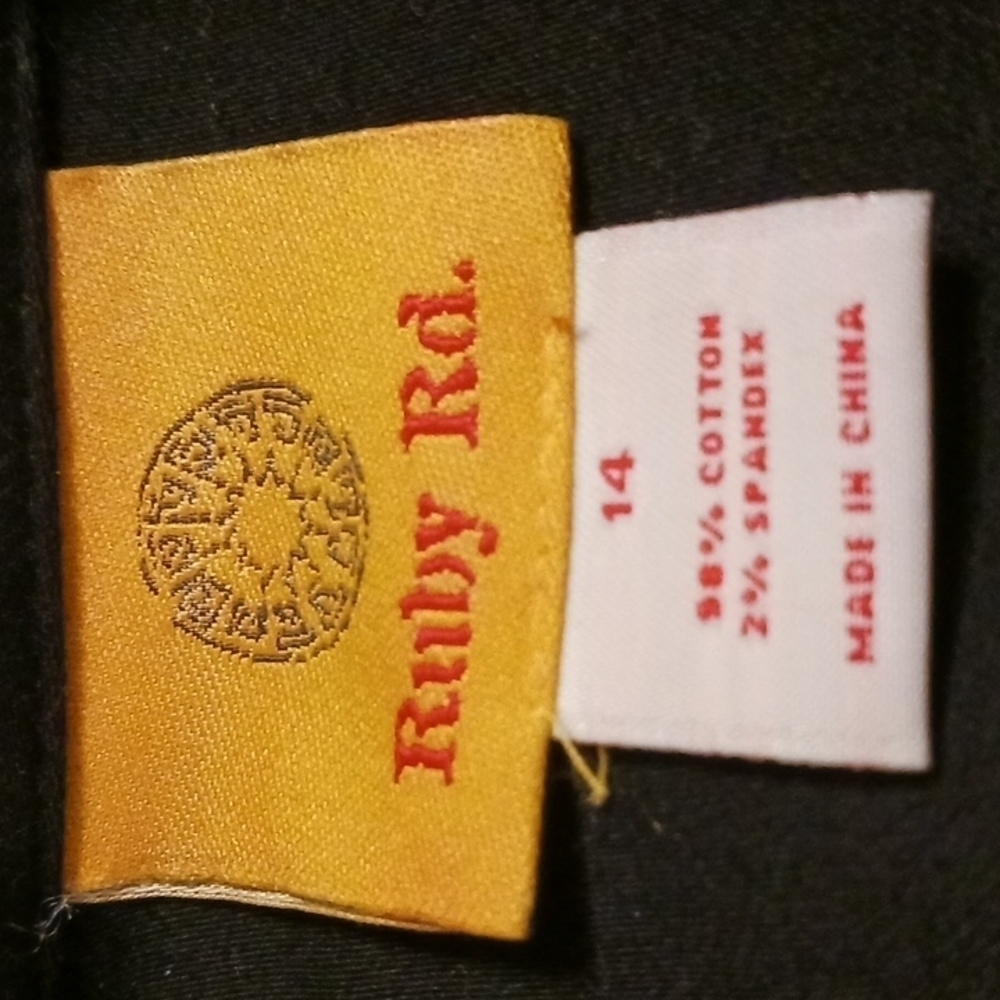 Ruby Rd Black Red Trimmed Jacket - image 6